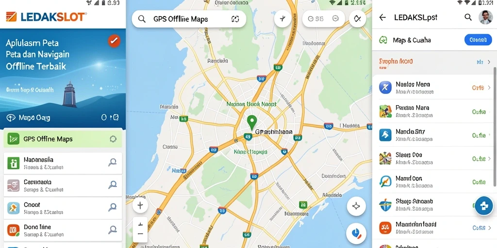 Antarmuka LEDAKSLOT yang intuitif untuk navigasi offline.