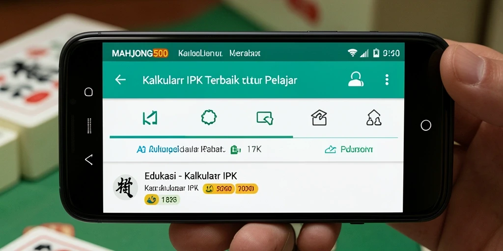 Antarmuka sederhana dan fungsional dari MAHJONG500.