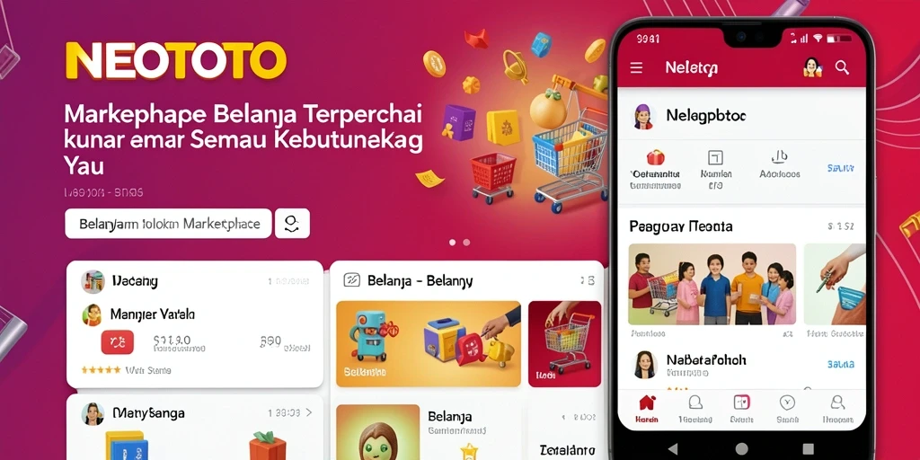 Tampilan antarmuka NEOTOTO yang mudah digunakan untuk berbelanja secara online.