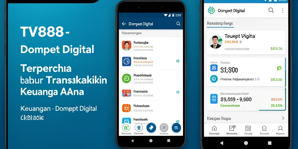 Tampilan antarmuka pengguna TV888 yang sederhana dan fungsional.